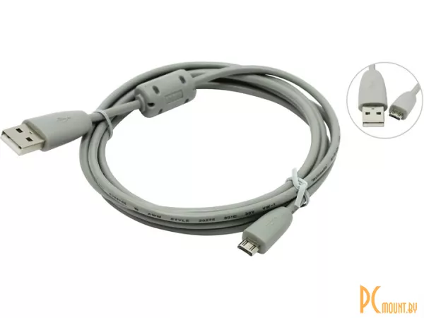 Кабель USB 2.0 USB->MicroUSB Belsis <BW1431> 1.8м 1  фильтр