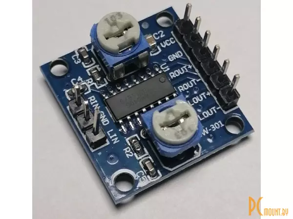 Arduino, Модуль аудио усилителя, Audio Amplifier PAM8406 2x3W