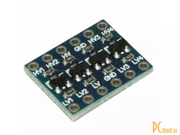 IIC I2C, Модуль 4-х канального логического преобразователя двунаправленный  3,3V в 5V , Module 4 channel Logic Level Converter Bi-directional  3,3V to 5V for Arduino, IIC I2C