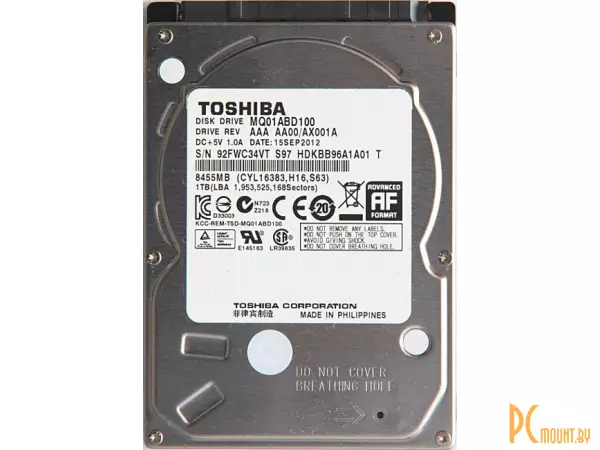 Жесткий диск 1TB  Toshiba MQ01ABD100 SATA-II