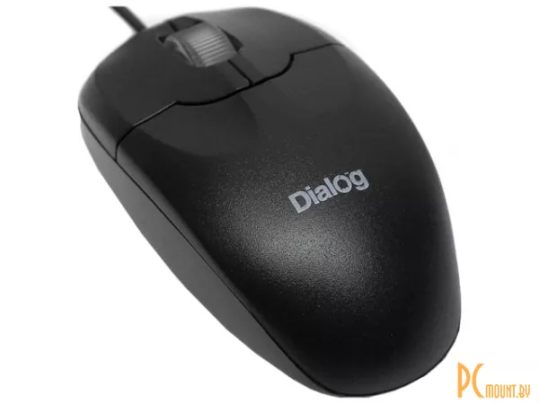 Мышь Dialog MOP-01BU Pointer Optical - 3 кнопки + ролик прокрутки, 800dpi, Black, USB