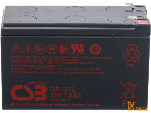 Источник бесперебойного питания UPS Аккумуляторная батарея CSB GP1272 F2/GP1272 (12V/7.2Ah)