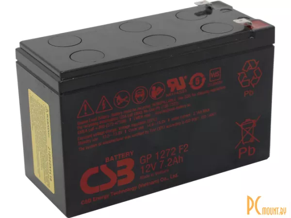 Источник бесперебойного питания UPS Аккумуляторная батарея CSB GP 1272 F2 28W 12V/7.2Ah