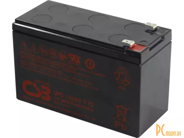 Источник бесперебойного питания UPS Аккумуляторная батарея CSB UPS12360 7 F2 12V 7.5AH
