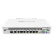 Router 19" Rack Mount. Ethernet 7x 10/100/1000 1x SFP/RJ45. Serial. PoE. micrUSB, RTL {5} (001894) CCR1009-7G-1C-PC