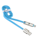 USB кабель ACD-DUAL Type C / MicroUSB ~ USB-A 2в1, TPE, 1м, синий () ACD-U924-CML