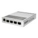 Cloud Router Switch 305-1G-4S+IN with 800MHz CPU, 512MB RAM, 1xGigabit LAN, 4xSFP+ cages, RouterOS L5 or SwitchOS (dual boot), metallic desktop case, PSU (002136) {20} CRS305-1G-4S+IN