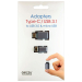 USB A/B/Micro/Mini/Type-C: Ginzzu USB - USB Type-C 3.1 / MicroUSB Adapter Black GC-885B
