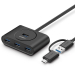 USB-хаб Ugreen CR113 40850, подключение по USB-A/USB-C, 4 x USB-A, корпус пластик