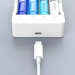 Зарядное устройство с батарейками ZMI Lithium chargable battery Set 4PC better + charger (2900mAh) (PB421)