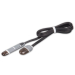Кабель Lightning 8pin (M) / MicroUSB - USB2.0 Type-A (M), RITMIX RCC-200 Black, 1 м, Защитные колпачки на коннекторах