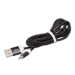 Кабель Lightning 8pin (M) - USB2.0 Type-A (M), RITMIX RCC-321 Black, 1,5 м, ткан. опл.