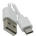 Кабель USB 2.0 USB->MicroUSB Defender USB08-03BH (87477), 1 м
