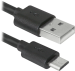 Кабель USB 2.0 USB->MicroUSB Defender USB08-10BH, 3 м