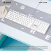 клавиатура A4Tech Fstyler FX50 White (стандартная для ПК/для компьютеров Apple, ножничная, пластик, интерфейс подключения - USB, влагозащита, цвет белый)