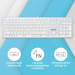 клавиатура A4Tech Fstyler FX50 White (стандартная для ПК/для компьютеров Apple, ножничная, пластик, интерфейс подключения - USB, влагозащита, цвет белый)