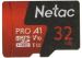 Карта памяти MicroSDHC, 32GB, class 10, UHS-I, U1, Netac NT02P500PRO-032G-R
