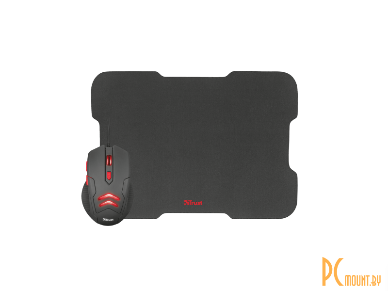 Kupit Mysh Trust Ziva Gaming Mouse With Mouse Pad 21963