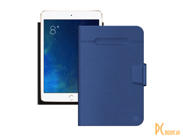 чехол-подставка для планшетов Deppa Wallet Fold 8\'\', синий  87034