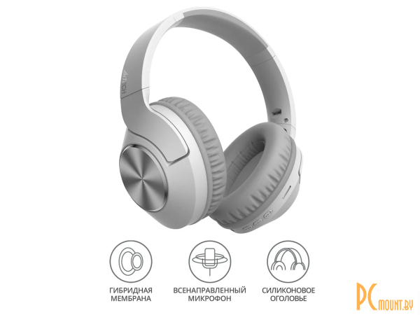 фото Наушники A4Tech BH300 Grayish White Наушники A4Tech BH300 Grayish White