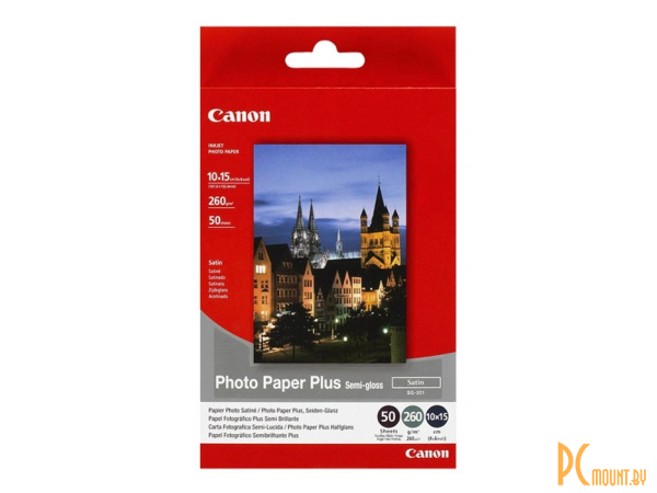 Фотобумага Canon Plus Semi-gloss SG-201, 4х6 (10х15 см), 50 листов (1686B015)