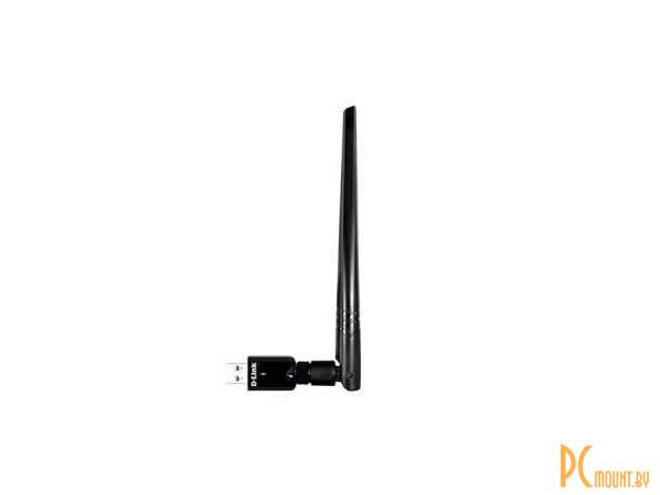 Сетевой адаптер WiFi D-Link DWA-185/RU/A1A (беспроводной двухдиапазонный USB 3.0 адаптер AC1200 с поддержкой MU-MIMO и съемной антенной)