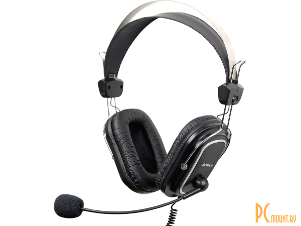наушники с микрофоном A4Tech ComfortFit  (мониторные (охватывающие), для общения, 20-20000 Гц, кабель 2 м) HU-50