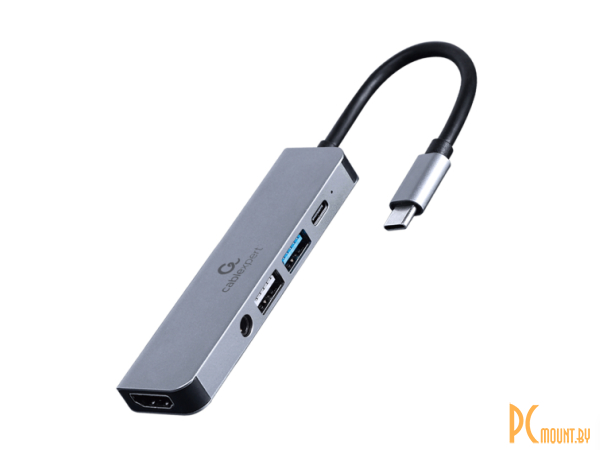 фото хаб USB C док-станция A-CM-COMBO5-02 Gembird Multiport Type-C to (USB3+USB2+HDMI+PD+Audio) A-CM-COMBO5-02 хаб USB C док-станция A-CM-COMBO5-02 Gembird Multiport Type-C to (USB3+USB2+HDMI+PD+Audio) A-CM-COMBO5-02