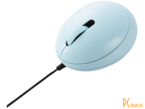 мышь USB Elecom  голубая 13009