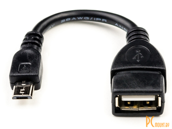 USB A/B/Micro/Mini/Type-C: ATcom USB 2.0 AF - Micro 5P OTG 80cm АТ16028 AT6028
