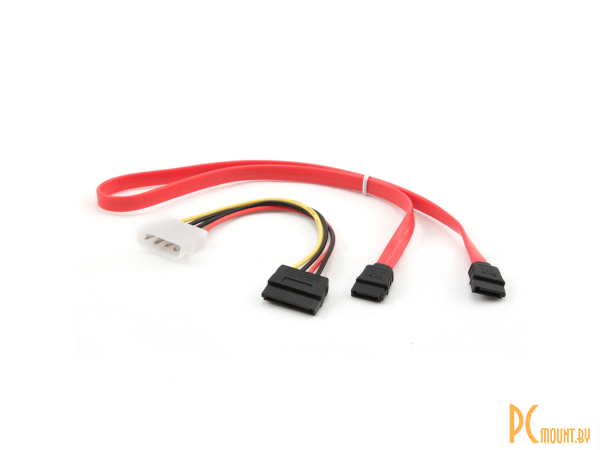 PCI-E (Riser) / SATA / eSATA / IDE / MOLEX: комплект кабелей Gembird Cablexpert Комплект SATA 48cm и Molex - SATA 15cm CC-SATA