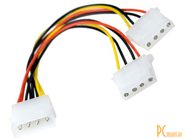 PCI-E (Riser) / SATA / eSATA / IDE / MOLEX: кабель ExeGate Molex (IDE) - 2xMolex (IDE) 15cm 261530 EX261530RUS