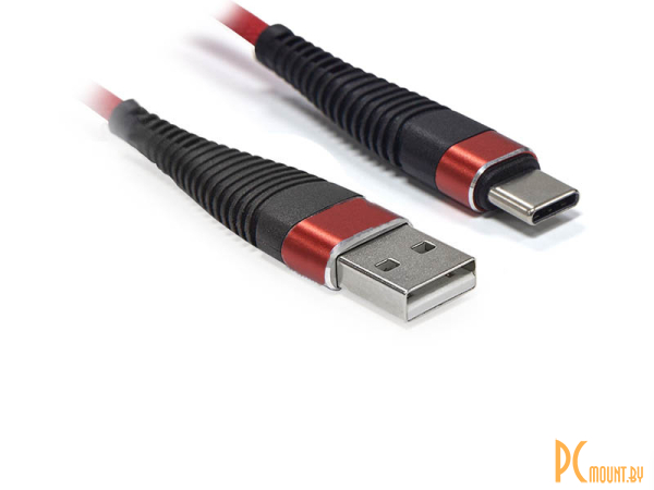 USB A/B/Micro/Mini/Type-C: CBR USB - Type-C 2.1A 1m CB 502 Red