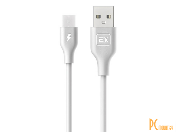 USB A/B/Micro/Mini/Type-C: Exployd USB - microUSB Classic 2m White EX-K-487