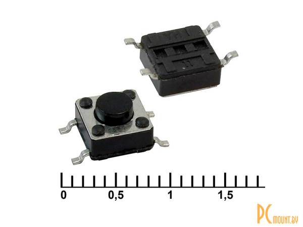 фото Тактовые кнопки: тактовая кнопка RUICHI IT-1102W, 6x6x4.3 мм, OFF-(ON), 50 мА, 12 В, 100 мОм; IT-1102W (6x6x4.3) 83348 Тактовые кнопки: тактовая кнопка RUICHI IT-1102W, 6x6x4.3 мм, OFF-(ON), 50 мА, 12 В, 100 мОм; IT-1102W (6x6x4.3) 83348