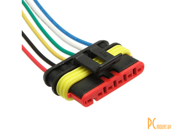 Авт. соединители: разъём авт. соединитель RUICHI DJ7061-1.5-21 (18AWG 200 мм), 12/ 24 (DC) В; DJ7061-1.5-21 (18AWG 200mm) 99797