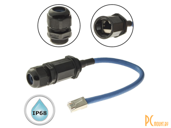фото Герметичные разъемы: разъём герметичный RUICHI RJ45M22L25-6B; RJ45M22L25-6B 107866 Герметичные разъемы: разъём герметичный RUICHI RJ45M22L25-6B; RJ45M22L25-6B 107866
