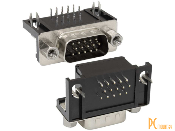 фото разъём D-SUB RUICHI DHR-15MA, 15 контактов; DHR-15MA 54983 разъём D-SUB RUICHI DHR-15MA, 15 контактов; DHR-15MA 54983
