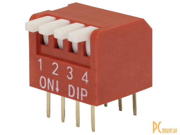 DIP переключатели: DIP переключатель RUICHI DP-04, серия SWD 3-4; DP-04 (SWD3-4) 55350