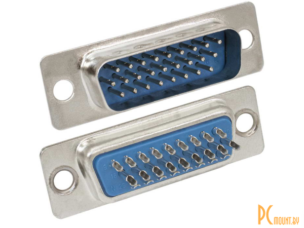 фото разъём D-SUB RUICHI DHS-26M, 26 контактов; DHS-26M 54961 разъём D-SUB RUICHI DHS-26M, 26 контактов; DHS-26M 54961