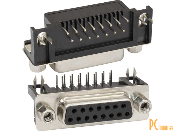 фото разъём D-SUB RUICHI DRB-15FA, 15 контактов; DRB-15FA 54968 разъём D-SUB RUICHI DRB-15FA, 15 контактов; DRB-15FA 54968