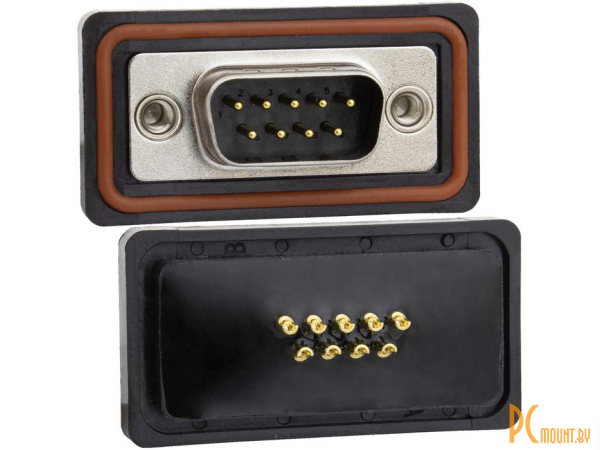 фото разъём D-SUB RUICHI DB-9M IP67, 9 контактов; DB-9M IP67 123586 разъём D-SUB RUICHI DB-9M IP67, 9 контактов; DB-9M IP67 123586