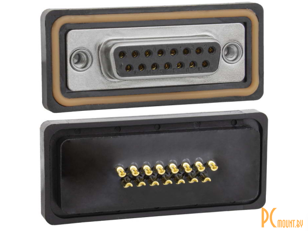фото разъём D-SUB RUICHI DB-15F IP67, 15 контактов; DB-15F IP67 123589 разъём D-SUB RUICHI DB-15F IP67, 15 контактов; DB-15F IP67 123589