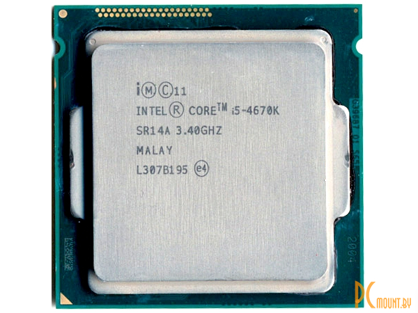 Процессор Intel Core i5-4670K (3.4-3.8 Ghz6Mb84WQuad CoreHaswell22nmграфическое ядро HD4600) (SR14A) OEM Soc-1150