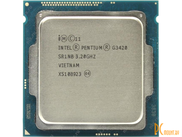 Процессор Intel Pentium G3420 (32 ГГц 2 ядра 2 потока кэш L3=3 МБ TDP 54 Вт Intel® HD Graphics (350 MHz)) OEM Soc-1150