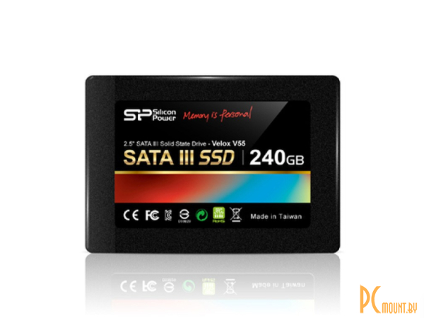 SSD 240Gb Silicon Power Velox V55 SP240GBSS3V55S25 PS3108  9mm 35" adp 2.5\'\' SATA-III