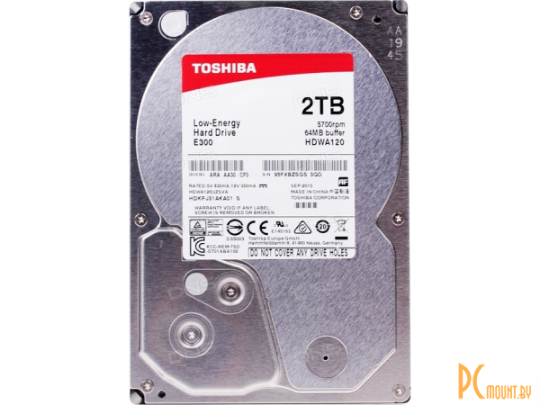 Жесткий диск 2TB Toshiba HDWA120UZSVA SATA-III