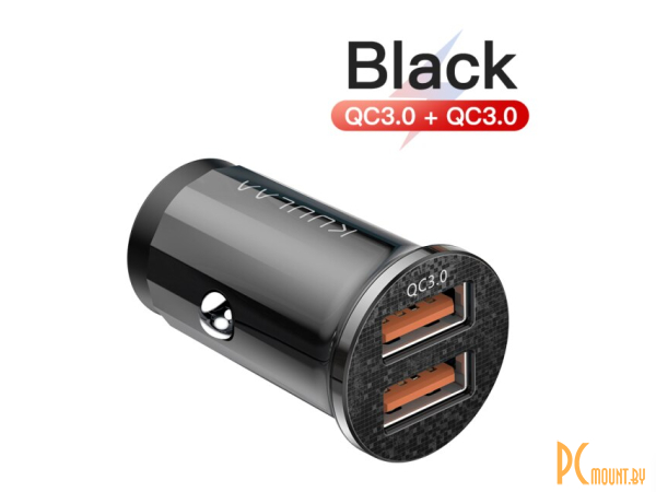 Автомобильное зарядное устройство KUULAA AA15 Black