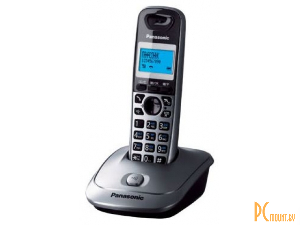 Радиотелефон Panasonic KX-TG2511RUM Dect, цвет серый металлик