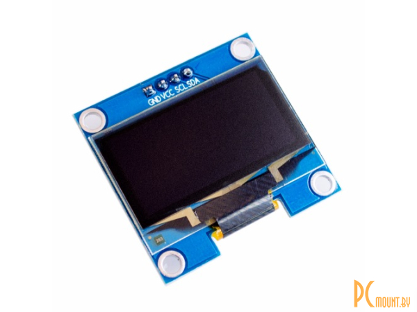 Arduino, Модуль с двухцветным (синий, белый) ЖКИ дисплеем 1.3" I2C IIC, blue and white color 128X64 1.3 inch OLED LCD LED Display Module For Arduino 1.3" IIC SPI